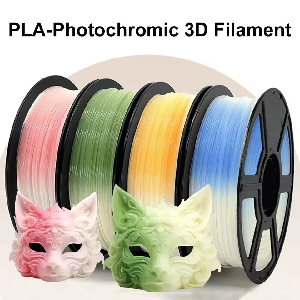 Color-Changing PLA Filament 1.75mm – Sunlight/UV Reactive, 1kg Spool