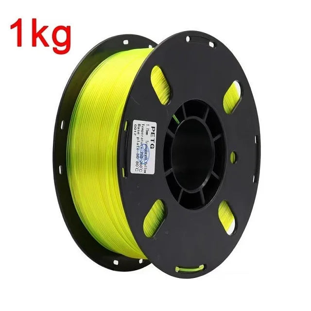 Translucent PETG Filament 1.75mm – Clear & Colored Tints (200g–1kg)