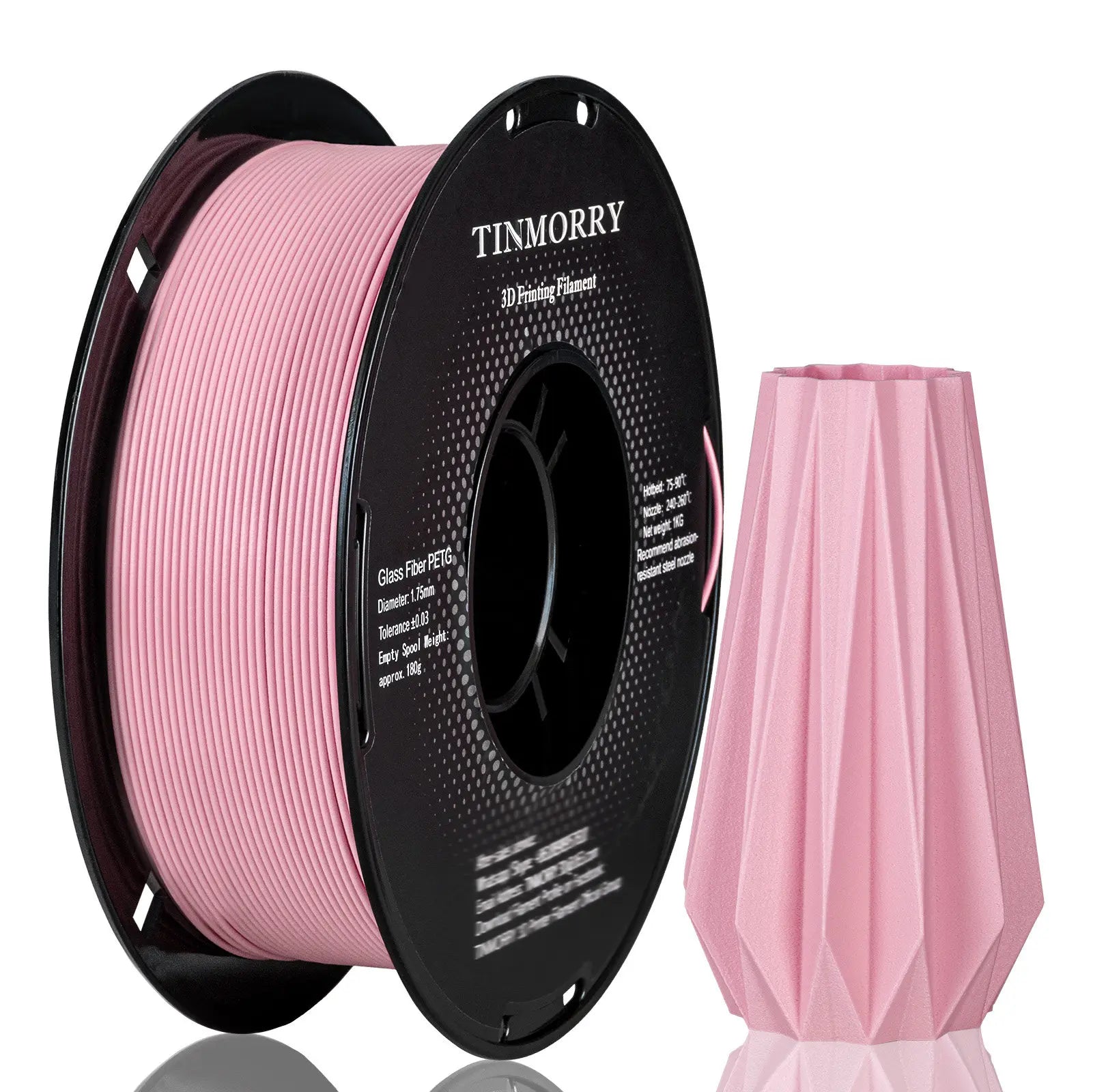 PETG-GF Filament 1.75mm – 10% Glass Fiber, 1kg Spool