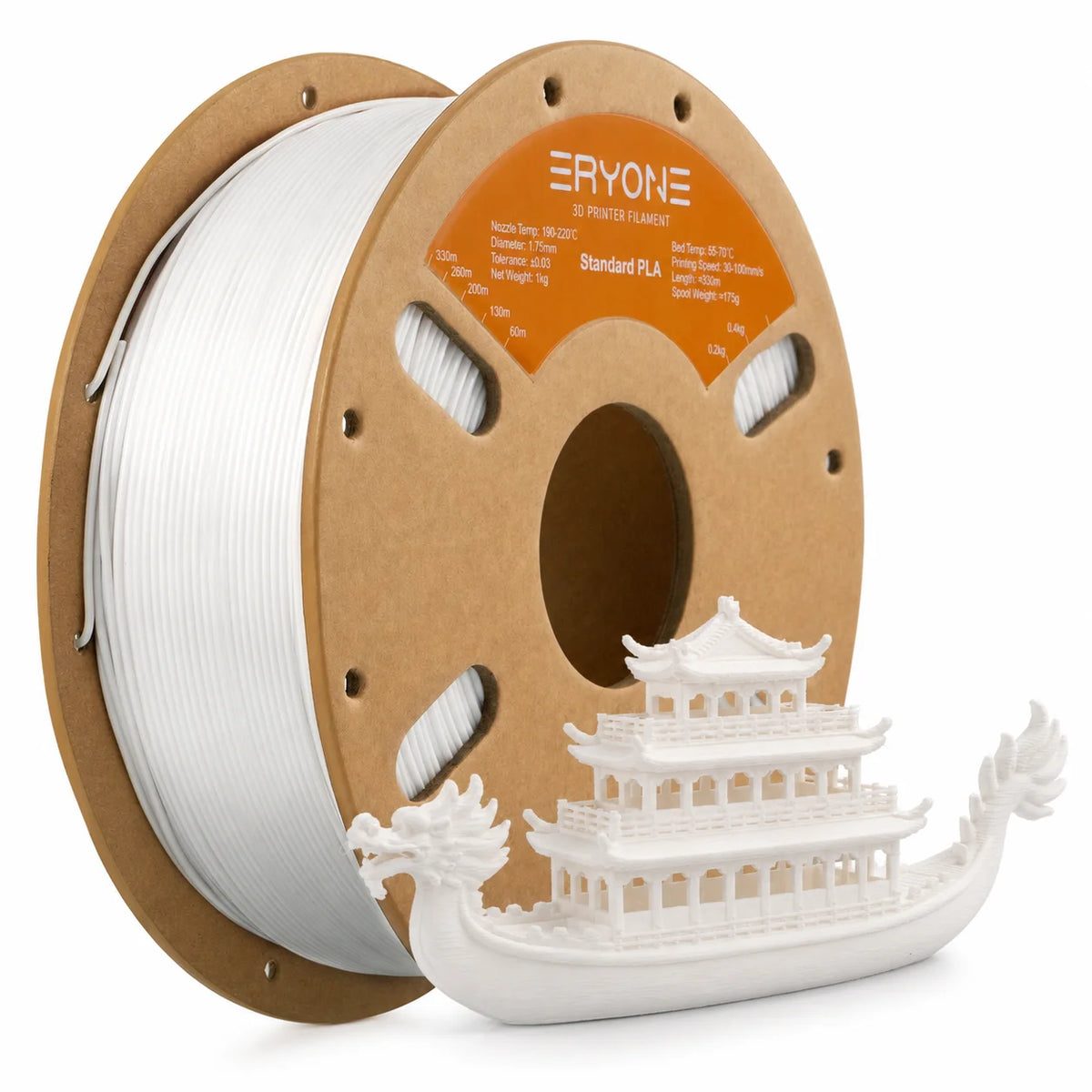 ERYONE Standard PLA Filament 1.75mm – 1kg Spool (Multiple Colors)