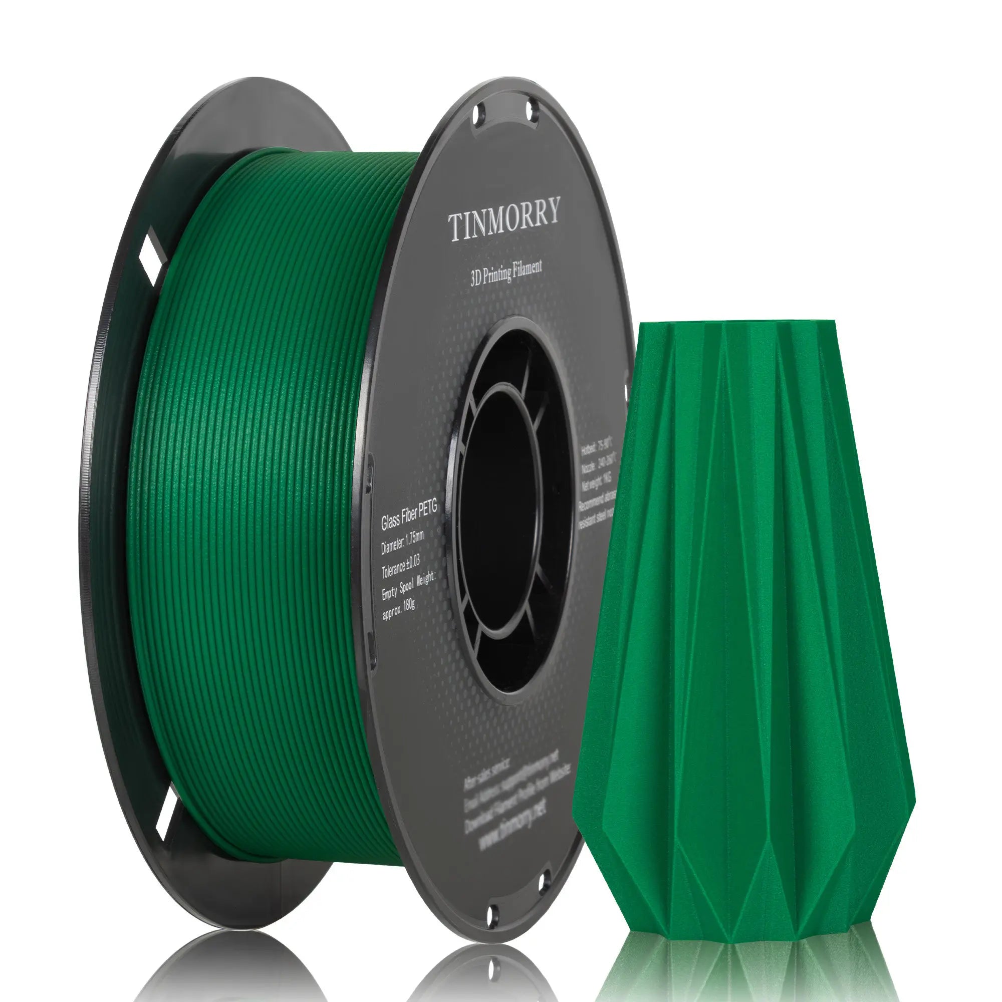 PETG-GF Filament 1.75mm – 10% Glass Fiber, 1kg Spool