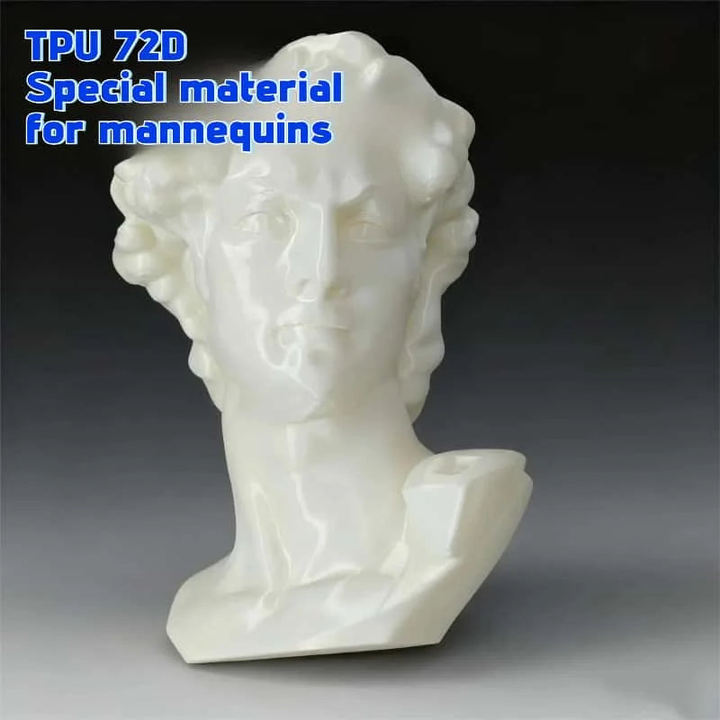 TPU Filament 1.75mm – 72D Semi-Rigid, 1kg Spool (Natural)