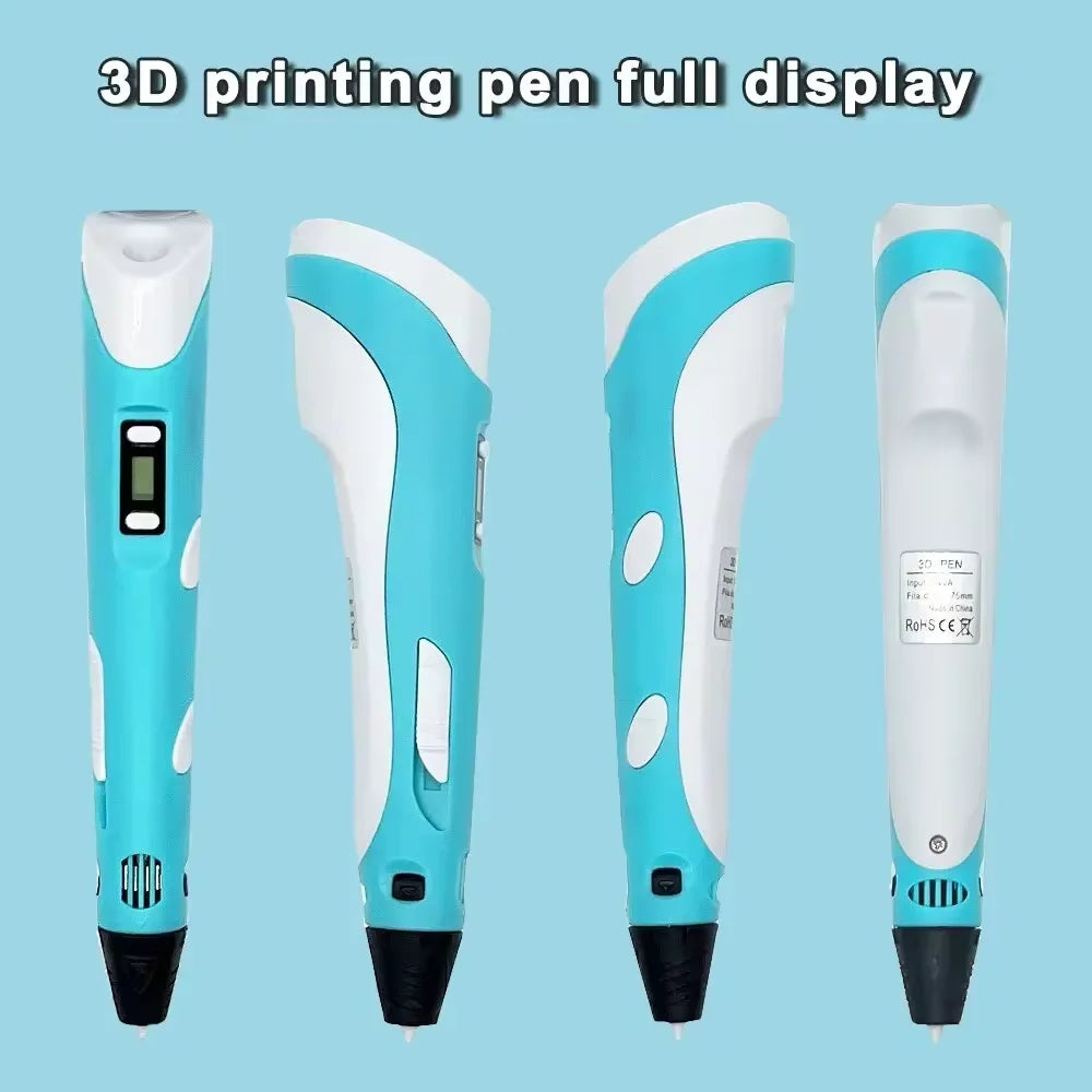 3D Printing Pen with LCD Screen & 25M PLA Filament — Kids DIY Art Kit