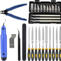 32-Piece 3D Print Finishing Tool Kit – Deburring, Cleaning & Trimming