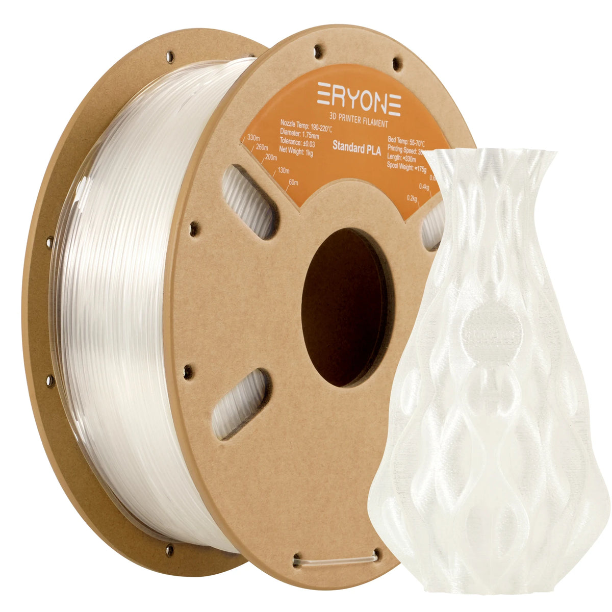 ERYONE Standard PLA Filament 1.75mm – 1kg Spool (Multiple Colors)